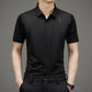 Camisa de seda de hielo de alta elasticidad resistente a las arrugas para hombre