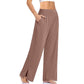 Pantalones de chándal de yoga sueltos casuales de pierna ancha para mujer