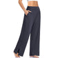 Pantalones de chándal de yoga sueltos casuales de pierna ancha para mujer