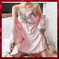 Set de Peignoir en bandoulière en satin