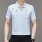 Camisa de manga corta de seda helada para hombre