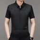 Camisa de manga corta de seda helada para hombre