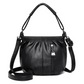 Bolso sencillo y a la moda de hombro de cuero suave con forma de cubo