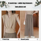 Conjunto de dos piezas elegante y francés de top con cuello en V y pantalón