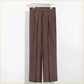 Pantalón Recto de Seda Hielo