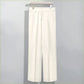 Pantalón Recto de Seda Hielo