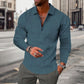 Camiseta casual deportiva de manga larga con cuello de cremallera para hombre 🔥Compre 2 envío gratis🔥