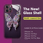 🔥2023 venta caliente🔥Cubierta de vidrio plana con patrón de mariposa 3D compatible con iPhone