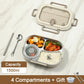 Caja Bento aislada de acero inoxidable para microondas 🔥Compre 2 envío gratis🔥