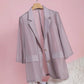 Mujeres Temperamento Tencel Sunscreen Traje de Verano Blazer