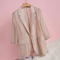 Mujeres Temperamento Tencel Sunscreen Traje de Verano Blazer