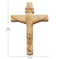 Collar de madera con cruz de Jesús