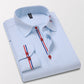 Camisa de manga larga antiarrugas para hombre