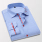 Camisa de manga larga antiarrugas para hombre