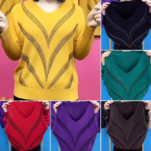 Ropa casual de mujer con mangas largas escote en v