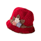 🔥Oferta de Navidad 40% de descuento: gorro de punto floral francés grueso para mujer