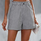 Pantalones cortos sueltos de rayas casuales