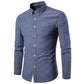 Camisa casual de manga larga de algodón para hombre
