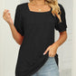 ✨Camiseta de cuello cuadrado con mangas abullonadas🔥Compre 3 envío gratis🔥