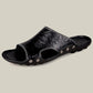 (Compre 2 envío gratis) 2023 Sandalias de playa de cuero Pantuflas