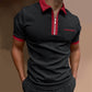 Camiseta de hombre con cremallera y solapa fina 2023