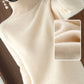 Jersey liso de punto con cuello alto-🎅Rebajas de Navidad🎅