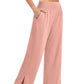 Pantalones de chándal de yoga sueltos casuales de pierna ancha para mujer