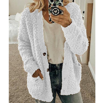 Cálido Regalo-Chaqueta de Terciopelo Casual de Talla Grande para Otoño e Invierno