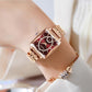 Lindo regalo- Fashion Square Reloj Diamante Oro Rosa Mujer 🔥Compre 2 envío gratis🔥