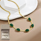 el mejor regalo 🔥Collar esmeralda Pendientes Pulsera