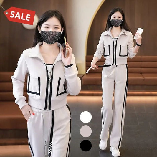 Traje deportivo de manga larga suelta de moda de moda para mujer 🔥Compre 2 envío gratis🔥