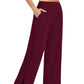 Pantalones de chándal de yoga sueltos casuales de pierna ancha para mujer