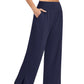 Pantalones de chándal de yoga sueltos casuales de pierna ancha para mujer