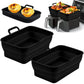 Bandeja plegable para hornear de silicona para freidora de aire