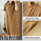 Vestido Sencillo Transpirable de Manga Corta para Mujer