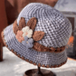 🔥Oferta de Navidad 40% de descuento: gorro de punto floral francés grueso para mujer