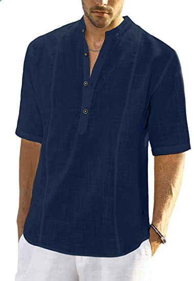 Camisa de lino para hombre 🔥Compre 3 envío gratis🔥