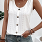 Camá de tanque Casual Loose Loose Crew Teck