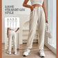 Cómodo pantalón casual de pana para mujer