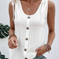 Camá de tanque Casual Loose Loose Crew Teck