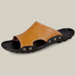 (Compre 2 envío gratis) 2023 Sandalias de playa de cuero Pantuflas