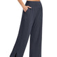 Pantalones de chándal de yoga sueltos casuales de pierna ancha para mujer