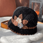 🔥Oferta de Navidad 40% de descuento: gorro de punto floral francés grueso para mujer