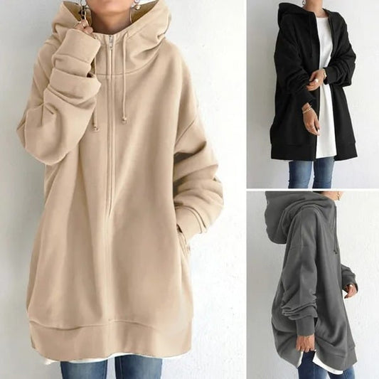 Suéter con capucha y cremallera otoño/invierno para mujer 🔥Compre 2 envío gratis🔥