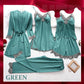 Set de Peignoir en bandoulière en satin