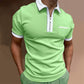 Camiseta de hombre con cremallera y solapa fina 2023
