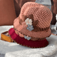 🔥Oferta de Navidad 40% de descuento: gorro de punto floral francés grueso para mujer