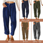 Cómodo pantalón casual de pana para mujer