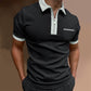 Camiseta de hombre con cremallera y solapa fina 2023