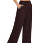 Pantalones de chándal de yoga sueltos casuales de pierna ancha para mujer